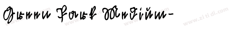 Green Park Medium字体转换